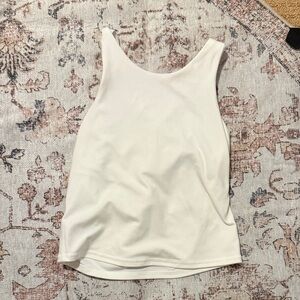 All in Motion White Tank Top